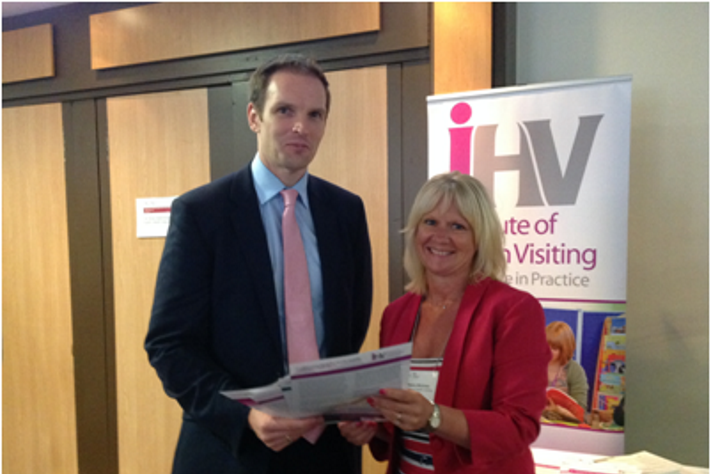 Dan Poulter MP with iHV Professional Development Officer Elaine McInnes
