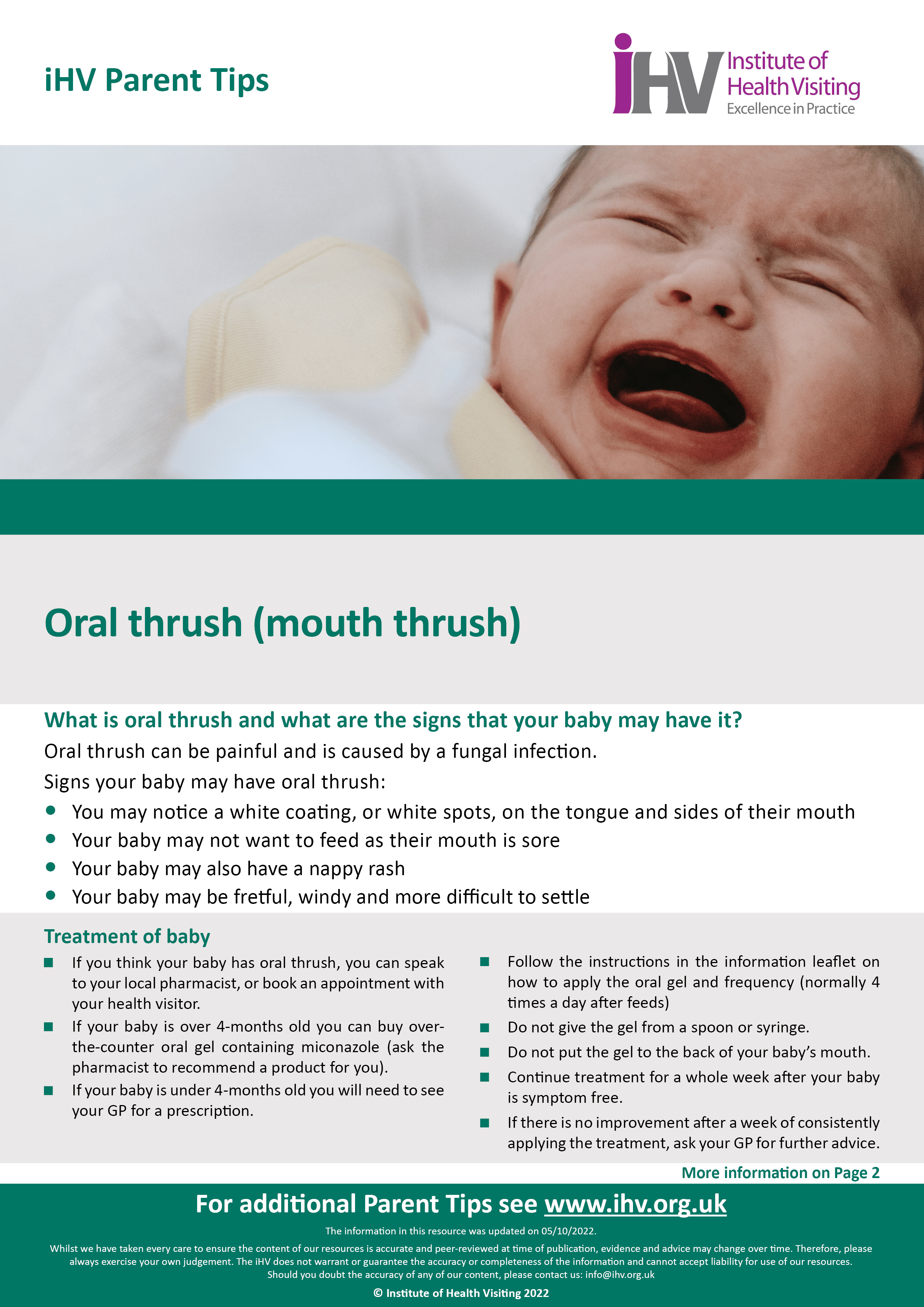 Oral thrush in clearance toddlers