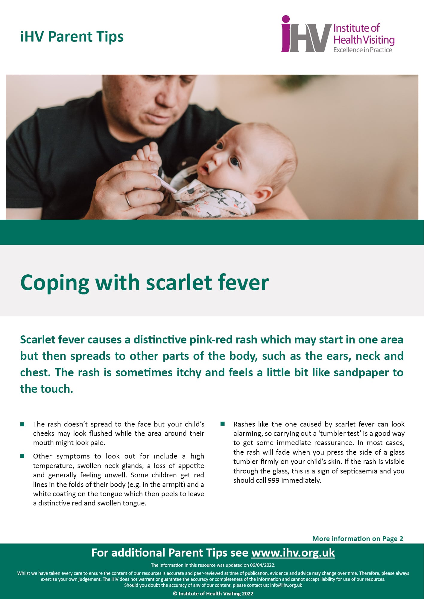 PT – Coping with scarlet fever