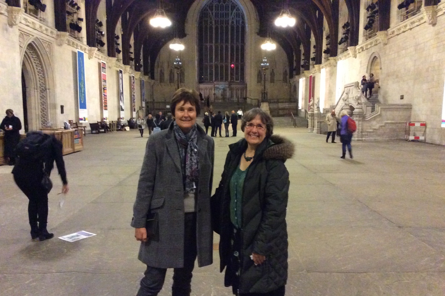 Fellows Debbie Holroyd and Rosemary Brown in the Houses of Parliament