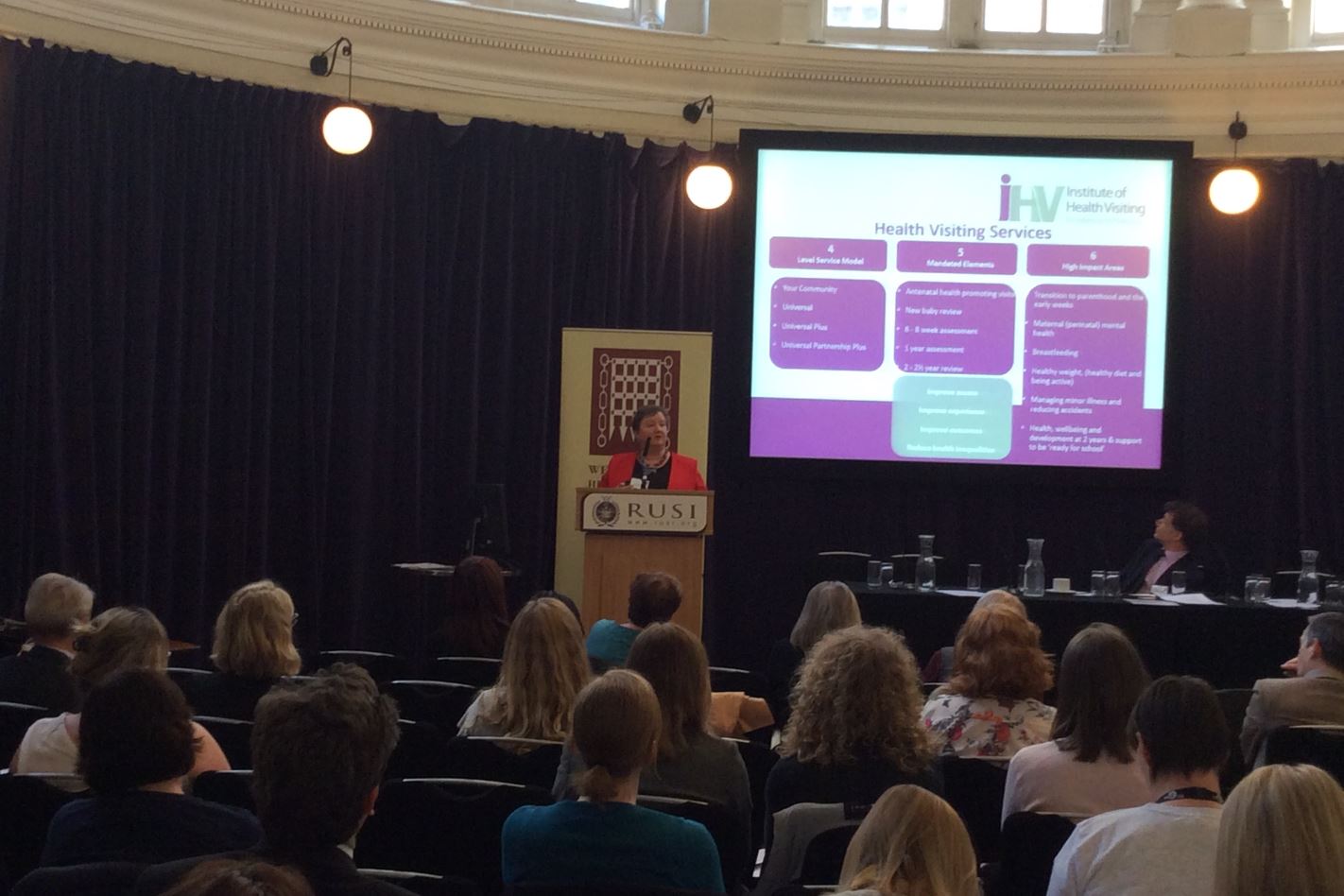 Dr Cheryll Adams addressing the Westminster Health Forum