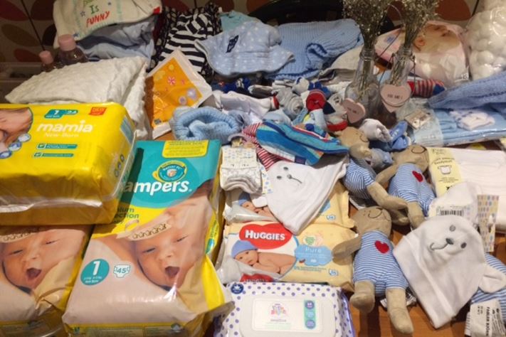 Donated items for Knitting Smiles Across East Lancs