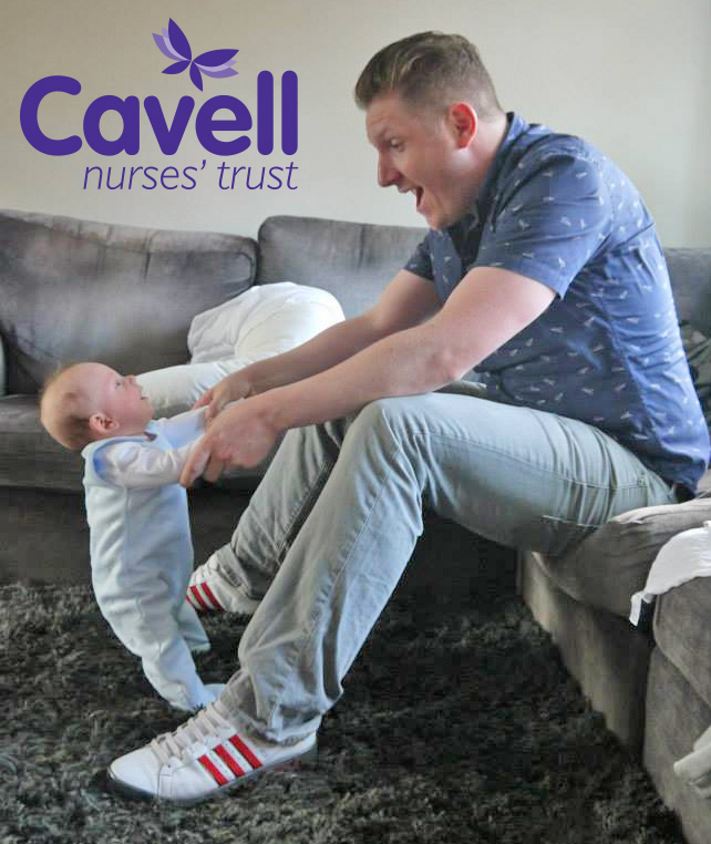 John Orchard, Chief Executive, Cavell Nurses’ Trust, and his son Stanley