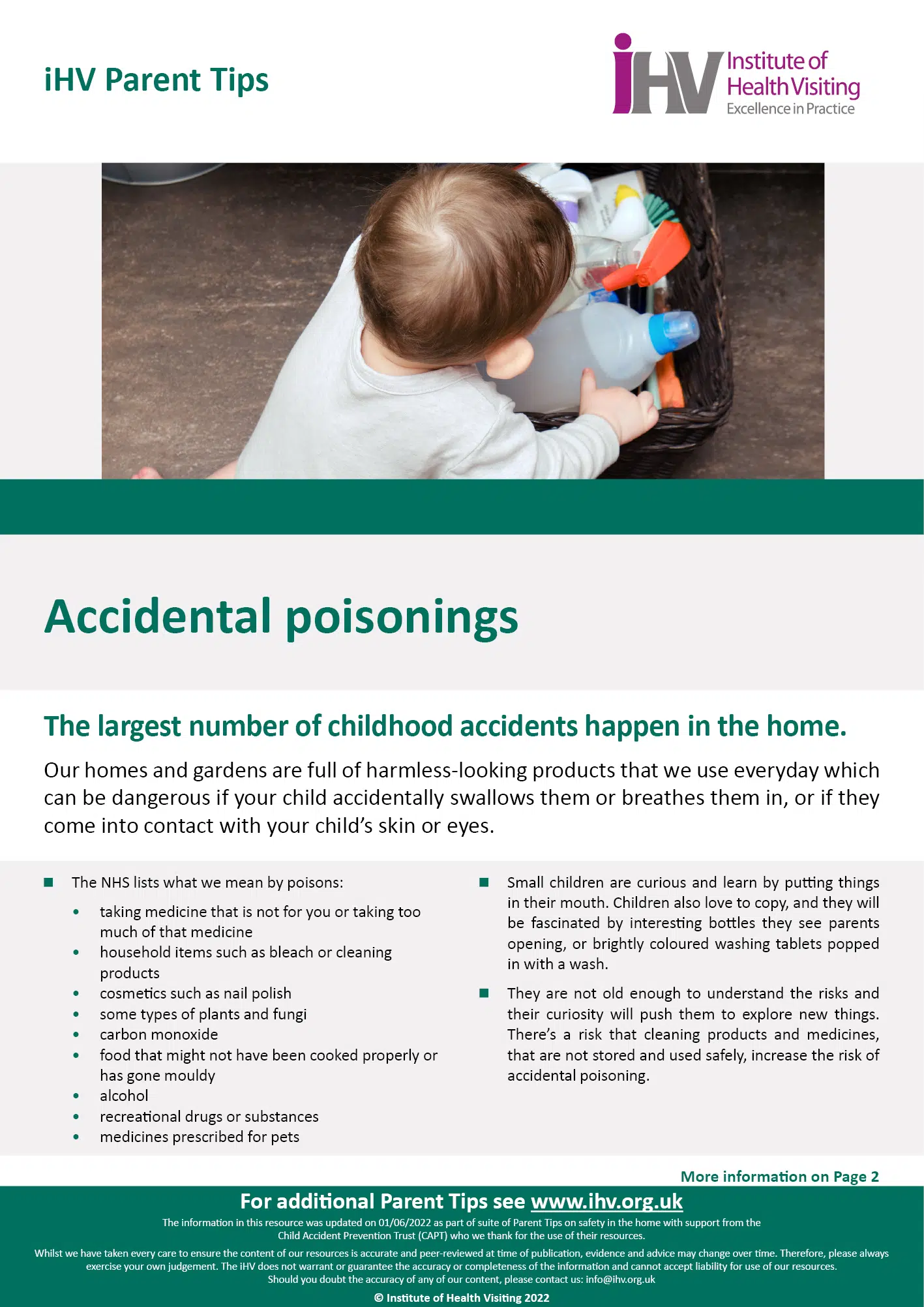 PT – Accidental poisonings